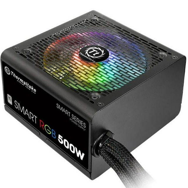 Fuente de Poder Thermaltake Smart RGB 500W, ATX, 80 Plus Certified. Thermaltake 500W 80Plus White RGB PS-SPR-0500NHFAWU-1