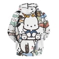 thumbnail image 3 of Pochacco Hoodie 3D Print Pullover Hooded Long Sleeve Sweatshirts Tops Blouse with Pocket for Mens Womens, 3 of 8