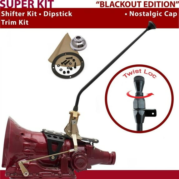 American Shifter 45RFE Shifter Kit Black 23 in. Trim Kit Dipstick for DC0DA