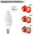 thumbnail image 3 of GOSCHE 6-Pack E12 LED Ceiling Fan Light Bulbs, 6 Watts (60 Watts Equivalent), 5000K Daylight, Type B Light Bulb for Chandelier, Non-Dimmable, 3 of 8
