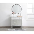 thumbnail image 3 of 32 inch mirrored cabinet in antique white, 3 of 12
