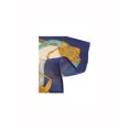 thumbnail image 3 of INSPIRE CHIC Women's 100% Silk Square Scarf Vintage Floral Print Neck & Head Scarf Luxury Hair Wrap 21 5/8 x 21 5/8″ Navy Green, 3 of 4