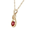 thumbnail image 2 of Galaxy Gold 14K Yellow Gold 0.65 Carat Ruby Pendant Necklace - July Birthstone - Passion & Protection - 16" to 24" - Fine Jewelry for Women, 2 of 3