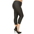 thumbnail image 5 of Women's Jean Looking Jeggings Cotton Blend Capri Length Pull Up Pants, 5 of 8