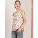 thumbnail image 4 of Blusa En Capas Allegra K Manga Corta de Volantes de gasa con Cuello cuadrado para Mujer Blanco S, 4 of 6
