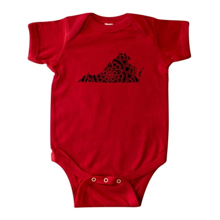 

Inktastic Virginia Silhouette Mandala Gift Baby Boy or Baby Girl Bodysuit