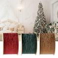thumbnail image 3 of segolike 3x 2 Inch Suede Fabric Ribbon Fabric Tape Solid Color Polyester Craft Ribbon For Green Red Brown, 3 of 5