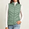 thumbnail image 6 of hoksml Women Quilted Puffer Vest Stand Collar Zip Up Sleeveless Pockets Gilet for Fall Winter Daily Outdoor Work Comfort, 6 of 9