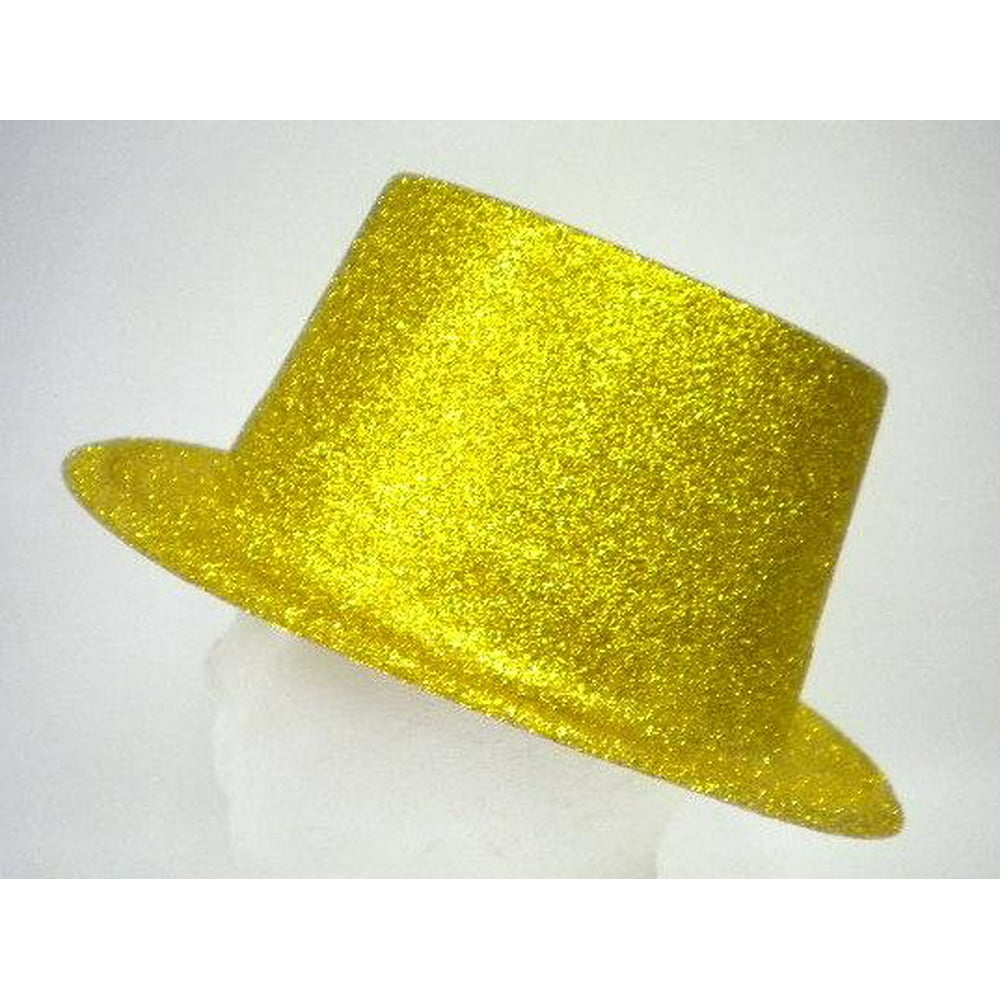 Gold Glittered Top Hat (Each)