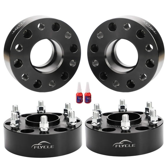 FLYCLE 6x5.5 Hubcentric Wheel Spacers for Chevy Silverado 1500 GMC Sierra 1500, 4PCS 2 inch 6x139.7mm Wheel Spacer for Tahoe Suburban Avalanche Yukon Escalade with 14x1.5 Studs & 78.1mm Hub Bore