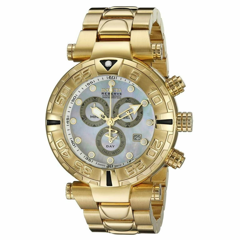 Invicta Men's 17684 Subaqua Noma I Reserve MOP Dial Yellow Gold