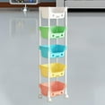 thumbnail image 6 of WeiLaiKeQi 5 Tier Rolling Storage Carts with Wheels Bathroom Organizer Cart for Bedroom A, 6 of 9