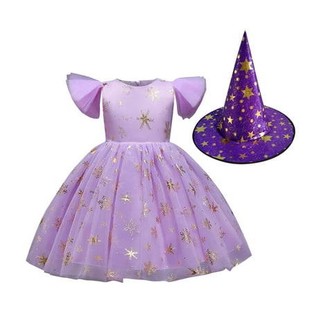 

REORIAFEE Toddler Girls Princess Dress Pageant Dress Tulle Skirt Halloween Cosplay Masquerade Dress Rockabilly Dress Tropical Dress Western Dress Beach Sundress Children Dress 1-2 Years