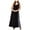 Black - bkgr, variant on Love Squared Womens Border Maxi Dress, Black, 2X