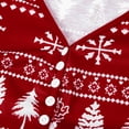 thumbnail image 4 of Matching Family Pajamas Sets Christmas PJ's Snowflake Print Top and Pants Bottom Sleepwear, 4 of 7