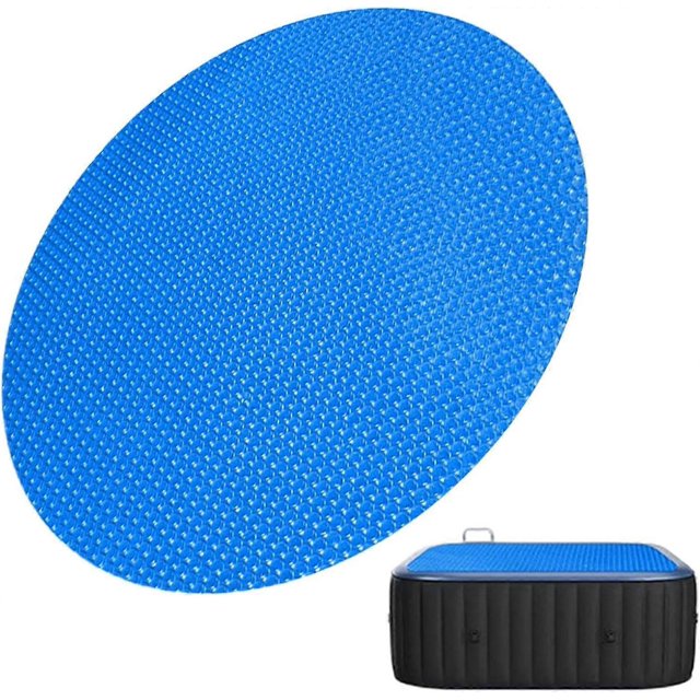 Cubierta para piscina, manta solar para piscina, piscina climatizada con energía solar, manta calefactora de burbujas, para jardín, patio, césped, piscina, verano, invierno, spa, estanque PE