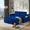 Blue, variant on Howcool 55" 3 in 1 Convertible Sleeper Sofa Bed, Pull Out Loveseat Couch with Storage Pocket, Dark grey