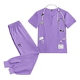 thumbnail image 4 of Medical Nursing Uniform Oral Dentist Surgical Uniform Unisex Medical Scrubs with Pockets, 4 of 10