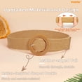 thumbnail image 4 of WHIPPY Women Straw Woven Stretch Belt for Dresses Pants Ladies Braided Elastic Belts, 4 of 6