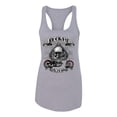 thumbnail image 2 of Lucky 7 Live to Ride Bikes Booze Broads USA Est 1903 | Womens Fashion Jersey Racerback Tank Top, Heather Grey, Medium, 2 of 4