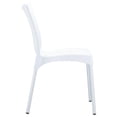 thumbnail image 3 of Compamia ISP045-WHI Chaise Juliette avec Pieds en Alu - Blanc - Ensemble de 2, 3 of 6