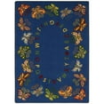 thumbnail image 2 of Joy Carpets 1541E Butterfly Delight 7 ft.7 in. Round WearOn Nylon Machine Tufted- Cut Pile Educational Rug, 2 of 2