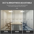 thumbnail image 3 of MW Lighting Pack of 2 - 2x4ft 3 CCT and 3 Wattage LED Backlit Flat Panel Light, 30-40-50W, 3 color, 3 lumen output selectable, dimmable, 3 of 7