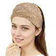thumbnail image 4 of Ofertas Únicas 1 Pc Diadema de Encaje Cinta Ancha para Mujeres Amarillo, 4 of 5