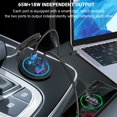 thumbnail image 4 of Cargador para portátil con salida USB 83 W 12 V: paquete de 2 unidades USB-C PD3.0 de 65 W y QC3.0 de 18 W, 4 of 7