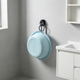 thumbnail image 1 of Aufmer Rotatable Suction Type Basin Holder Wall Attached Wash Basin Hook Multi Function Restroom Storage Frame space saving hanging rack for washroom daily basin storage sorting(2 Pcs), 1 of 6