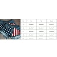 thumbnail image 3 of Dyfzdhu Independence Day Denim Shorts for Women Stretch Flag Print Button Fly Distressed Ripped Jean Shorts With Pocket, 3 of 9