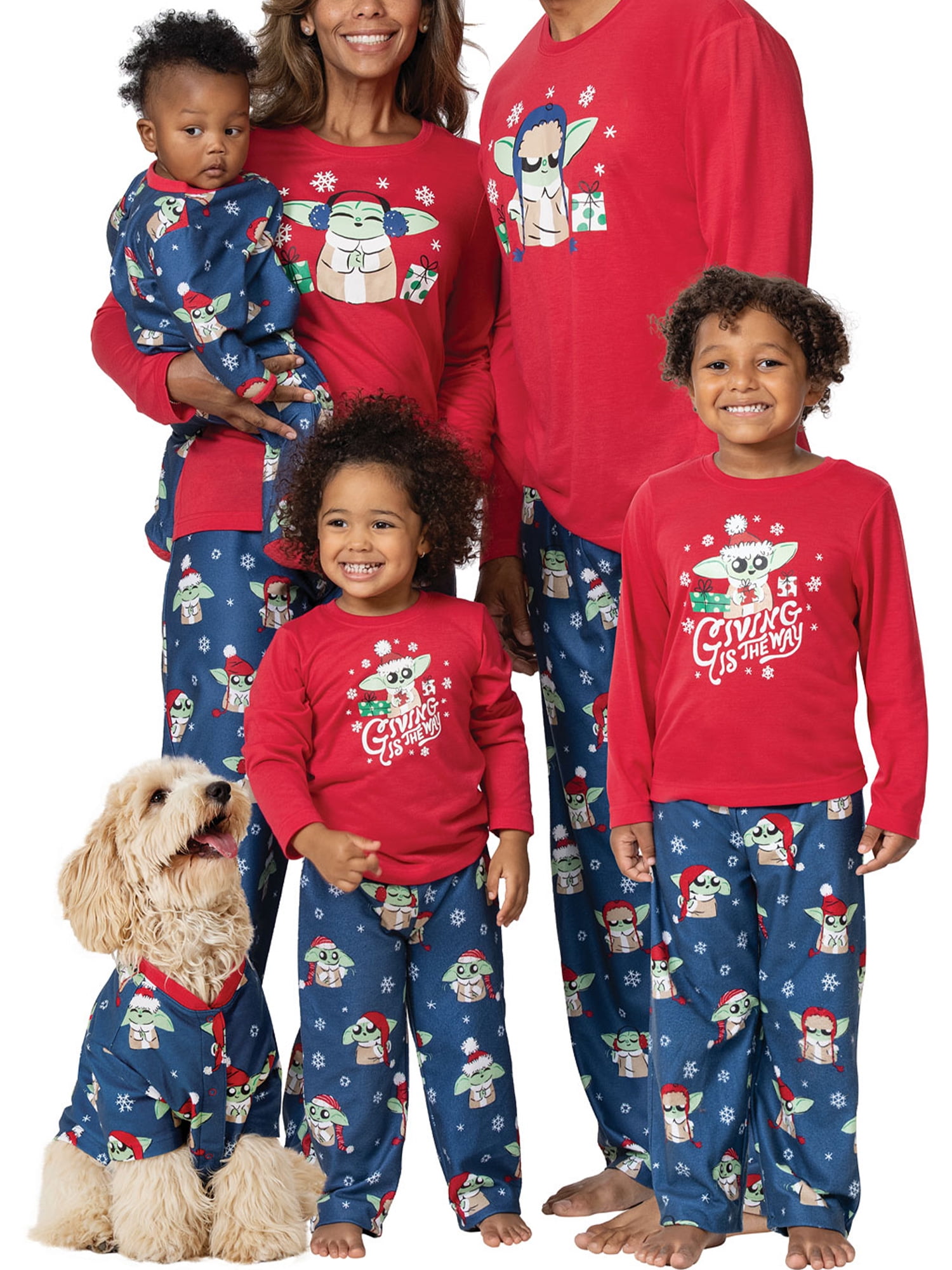 Christmas Family Matching Pajamas Set Printed Tops Long Pants Holiday  Loungewear Sleepwear Set for Adult Kids Baby 