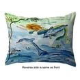 thumbnail image 2 of Mermaid and Dolphins Noncorded Pillow 16x20 Medium, 2 of 2