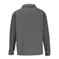 thumbnail image 4 of Fleece Shirts for Men Button-Down Sherpa Shackets Jackets with Pockets and Collar Long Sleeve Casual Solid Color Loose Thermal Warm Shirt Coats, 4 of 5