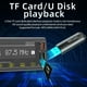 thumbnail image 5 of Scienceny Reproductor de MP3 inalámbrico DIN único Digital para coche, puerto USB, Control táctil frontal, receptor de Radio Multimedia 5,1 Combinaciones de reproductor de DVD/TV para coche, 5 of 6
