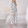 thumbnail image 3 of Sikiie Tulips Flowers Women's Long-Sleeve Shirt and Full-Length Bottom Pajama Set (s-xxl)-Small, 3 of 7