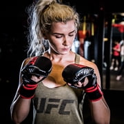 UFC MMA Sparring Gloves - L/XL, Red - All-In-One Training Essential - Boxing Protection with MMA Versatility