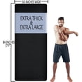 thumbnail image 6 of Extra Thick Yoga Mat - 10mm Thick, 84 Inch Long, 30 Inch Wide, Black, 6 of 7