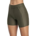 thumbnail image 1 of Women's Swimsuit Bottom Stretchy Fitness Board Short with Pockets Swim Trunk, 1 of 5