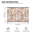 thumbnail image 3 of Hirioo Woodland Animals in Neutral Tones for Paper Reusable Cosmetic Bag Zipper Encouragement Travel Pouch Toiletry Bag for Women Girls, 3 of 7