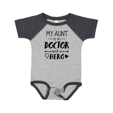 

Inktastic My Aunt is a Doctor and a Hero Gift Baby Boy or Baby Girl Bodysuit