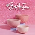 thumbnail image 7 of Paris Hilton Round Ceramic Bowl Set, Durable Stoneware Mixing and Serving Bowls for Kitchen, Pink, 3-Piece Set, 7 of 7