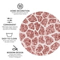 thumbnail image 4 of Pofeuu Rose Gold Abstract Spots Print Leather Coasters Set of 6, Round Cups Mugs Mat Pad for Home Kitchen Heat Resistant Drink Coasters,Round Shape, 4 of 7