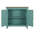 thumbnail image 6 of Pemberly Row Transitional 2-Door Wood Accent Cabinet in Turquoise, 6 of 7