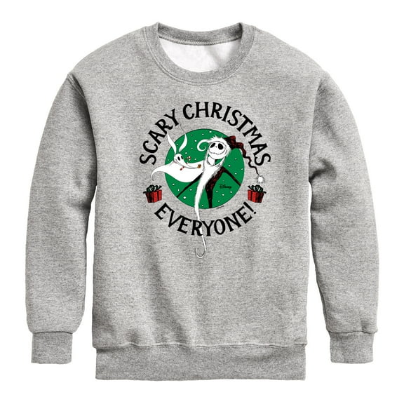 The Nightmare Before Christmas - Scary Christmas Everyone - Toddler And Youth Crewneck Fleece Sweatshirt