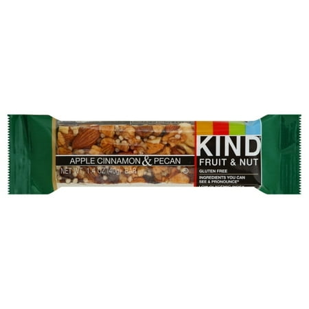 KIND Bars, Apple Cinnamon & Pecan, Gluten Free, 1.4 Ounce Bars, 12 Count