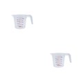 thumbnail image 1 of Yuarrent Measuring Jug Convenient V-shaped Glass Anti-skidding Graduated Tools Design Baking Kitchen Ergonomic Nozzle Handle 250ml 2Conjunto, 1 of 6