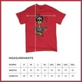thumbnail image 5 of Tee Hunt Frida Kahlo Sugar Skull T-Shirt Calavera Day of The Dead Men's Tee, Red, Large, 5 of 5