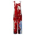 thumbnail image 4 of Dyegold Jumpsuits for Women Casual, Jumpsuits for Women Dressy Summer Loose Casual Trousers 4th of July Patriotic Square Neck Sleeveless Rompers Overall Black_Friday, 4 of 5
