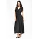 thumbnail image 4 of Vestido largo cintura smock Roman Fashion / Juvenil, 8801-SO (Negro) negro G, 4 of 5